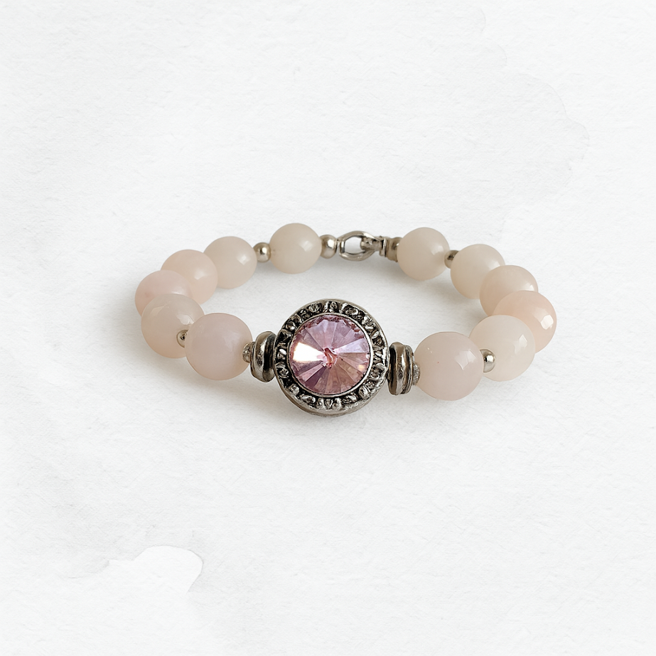 Rose Aura Bracelet with Rose Quartz