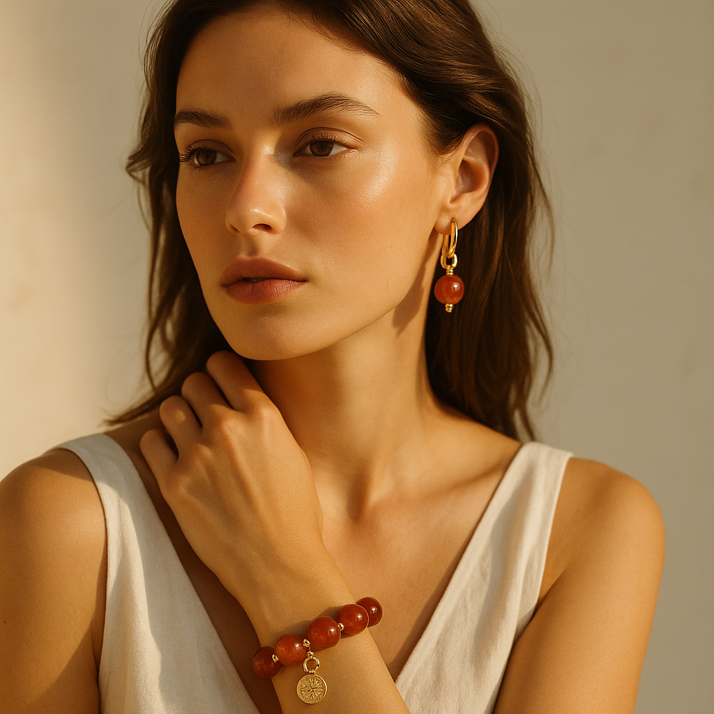 Carnelian Glow Earrings