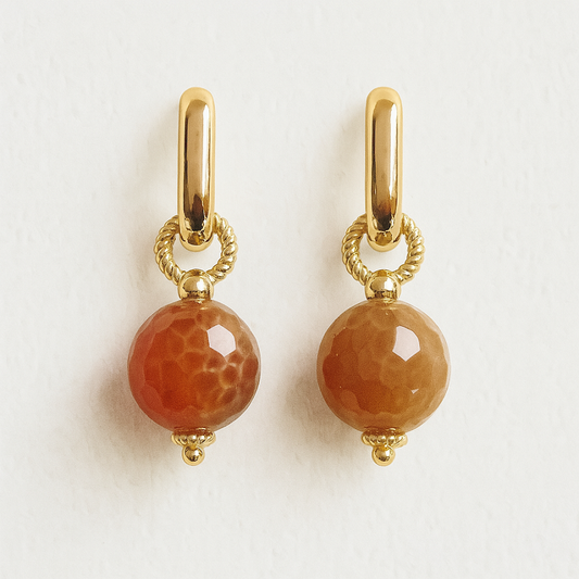 Carnelian Glow Earrings