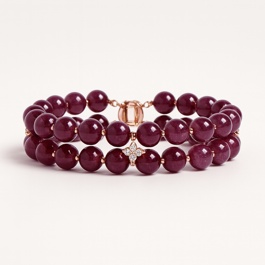 Grape Garnet Bracelet – Garden of Stone Collection