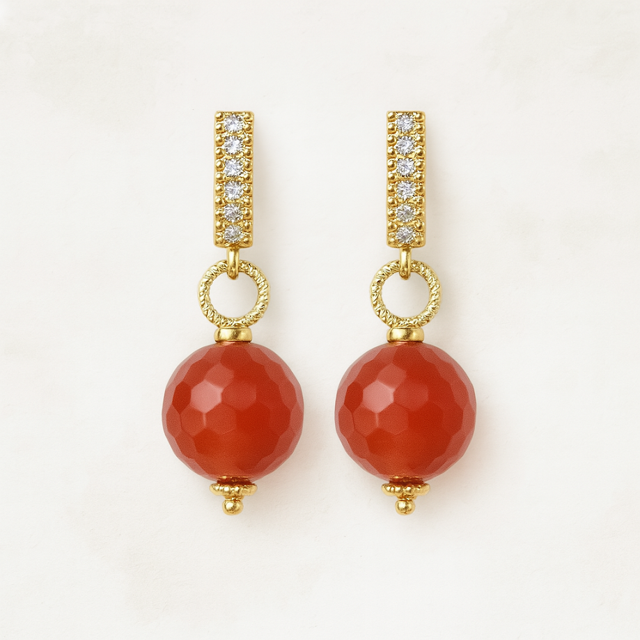 Carnelian Glow Earrings