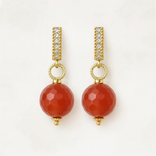 Carnelian Glow Earrings