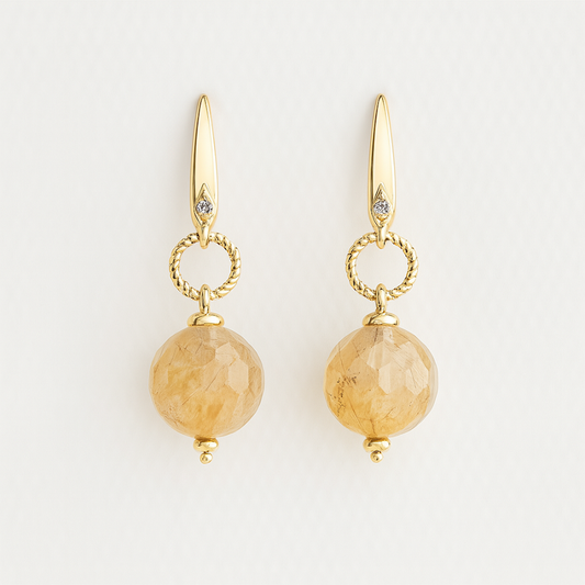 Golden Glow Citrine Earrings