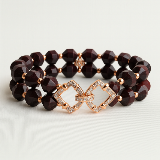 Garnet Bracelet – Garden of Stone Collection